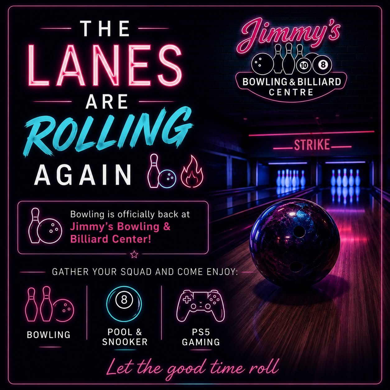 Bowling & Billiards Experience at Jimmy’s Bowling and Billiard Center